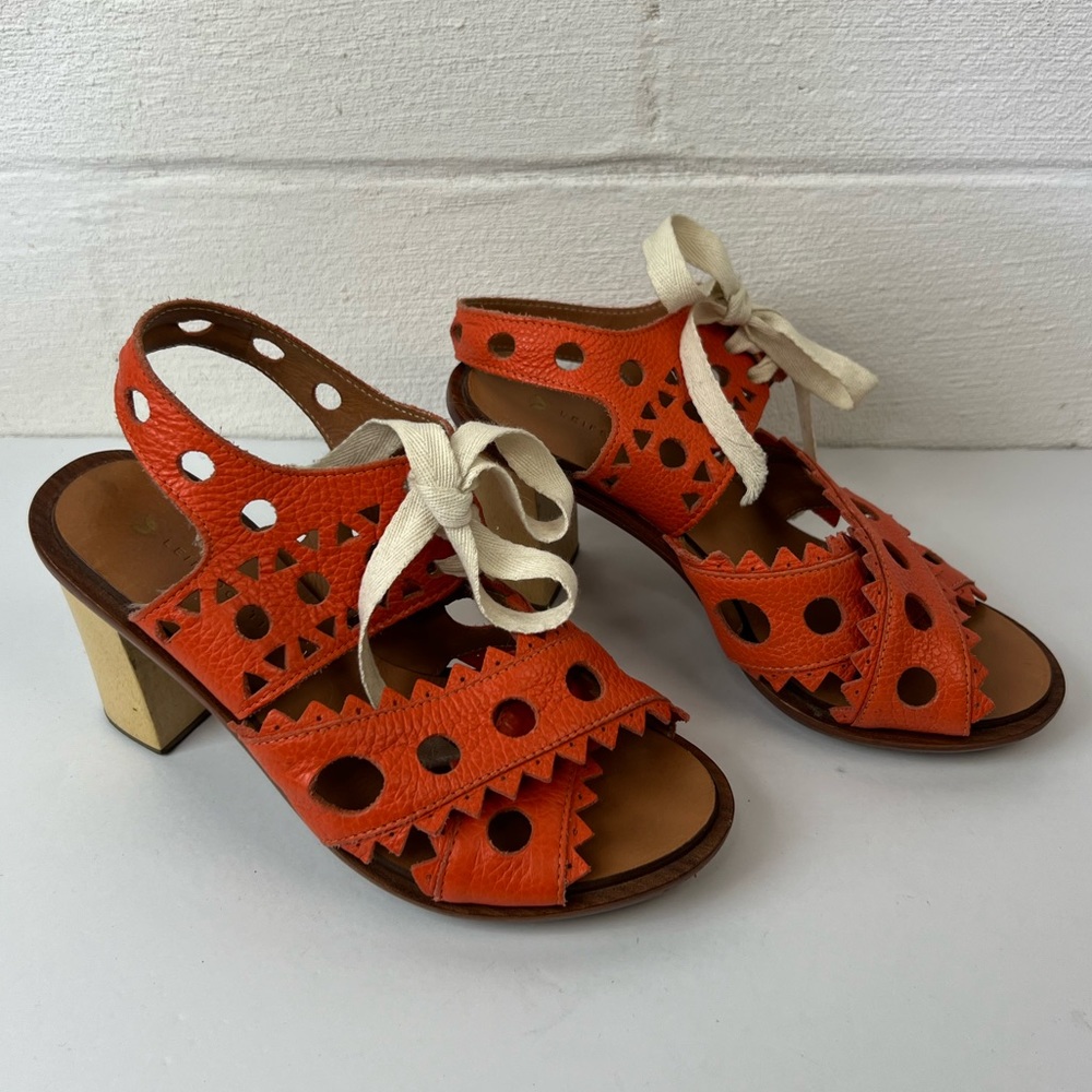 Anthropologie Leifsdottir Riika Cutout Sandals, 36
